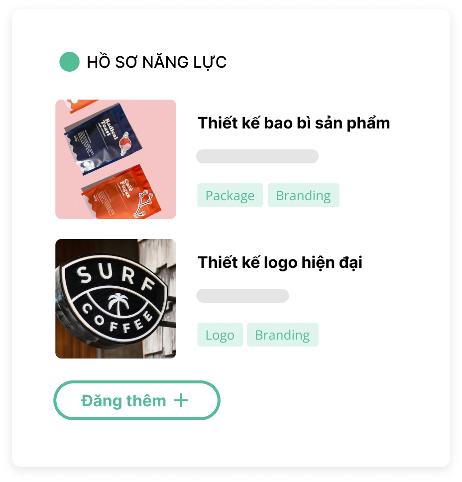 Mô hình đăng sản phẩm đã làm