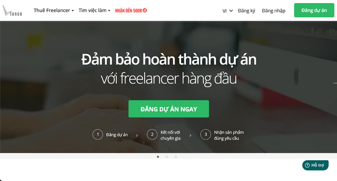 Hướng dẫn khách hàng mua gói dịch vụ - Bước 1 - Vào trang chủ vLane
