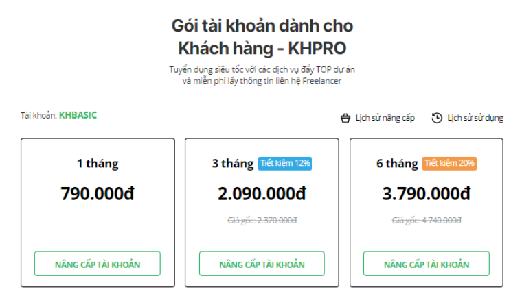 Hướng dẫn nâng cấp tài khoản khách hàng - Bước 3