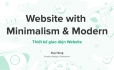 Thiết kế website phong c&aacute;ch Minimalism & Modern