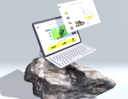 Static Notebook Mockup Over The Realistic Rock.png