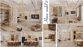 Thiết kế nội thất căn hộ 2 Ph&ograve;ng Ngủ
