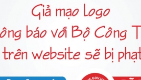 Th&ocirc;ng b&aacute;o website với Bộ C&ocirc;ng Thương