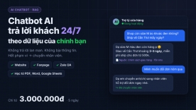 Chatbot AI tư vấn b&aacute;n h&agrave;ng cho Website, Fanpage, Zalo