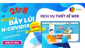 Thiết kế website tặng hosting + t&ecirc;n miền 1 năm