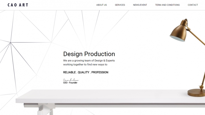 Thiết kế website Cao Art