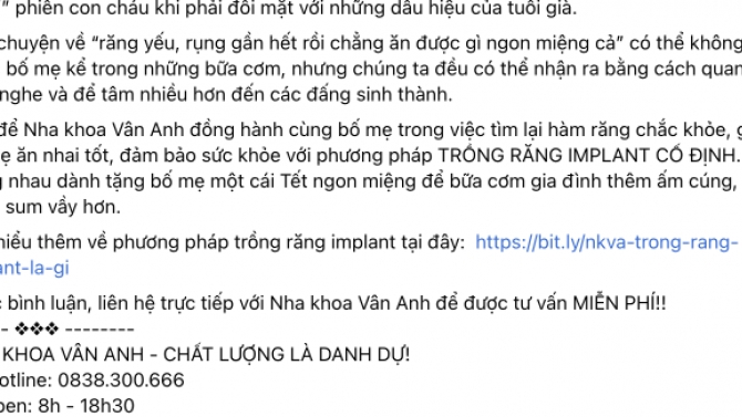 Content tr&ecirc;n fanpage