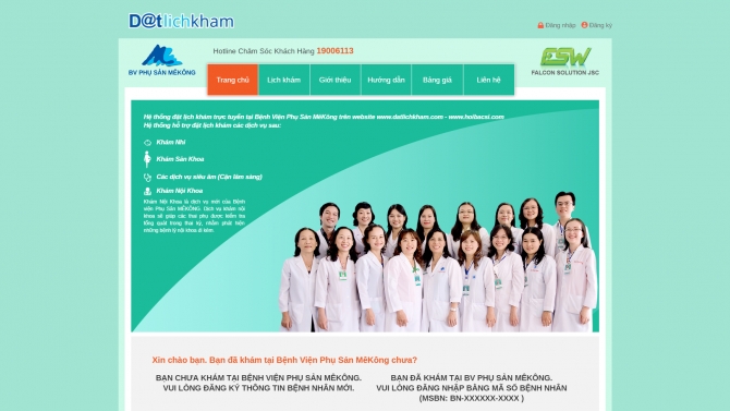 Đặt lịch kh&aacute;m