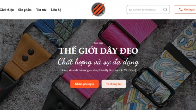 Thiết kế v&agrave; x&acirc;y dựng website b&aacute;n d&acirc;y đeo t&uacute;i