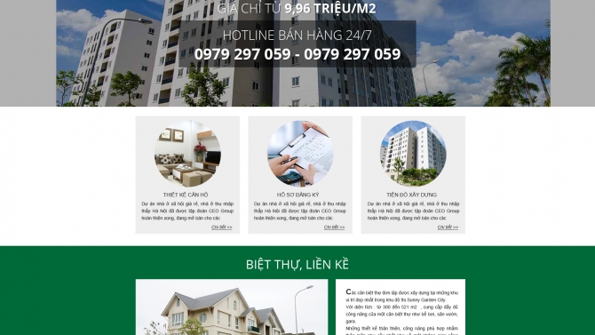 Langding page giới thiệu dự &aacute;n