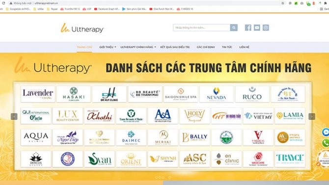 Lập tr&igrave;nh website lĩnh vực thiết bị thẩm mỹ
