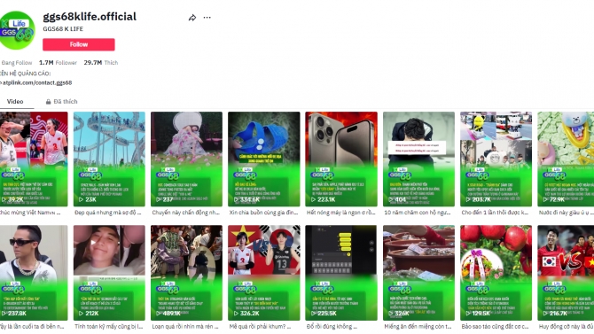 Dựng Video Cho Hệ Thống K&ecirc;nh Tiktok GGS