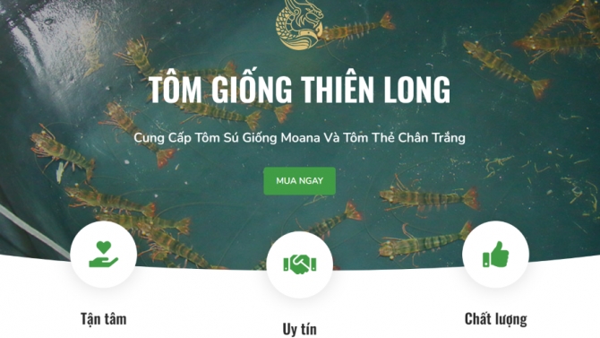 Thuỷ Sản Thi&ecirc;n Long Wesbite