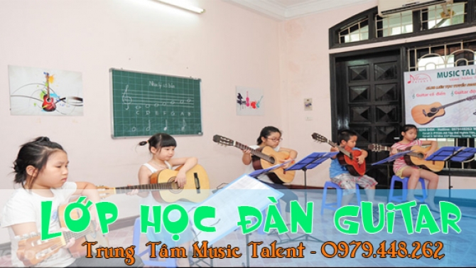 Lớp học đ&agrave;n guitar