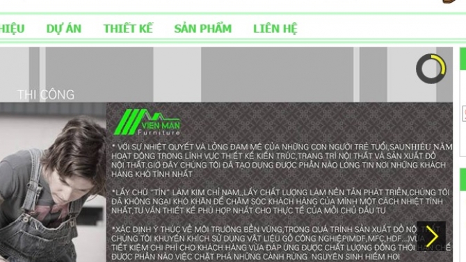 Lập tr&igrave;nh web b&aacute;n h&agrave;ng nội thất