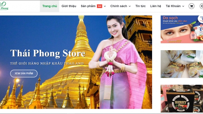 Thiết Kế Web B&aacute;n Thương Mại Điện Tử - ThaiPhongStore.com