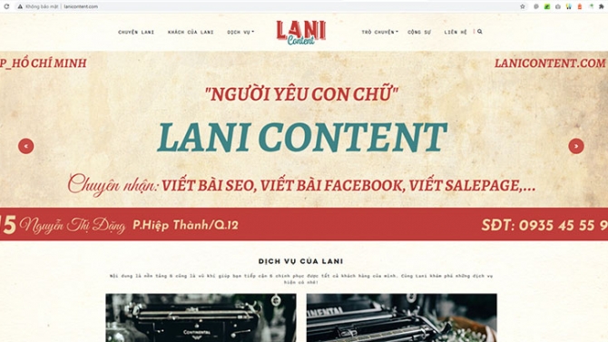 Lập tr&igrave;nh website phong c&aacute;ch vintage