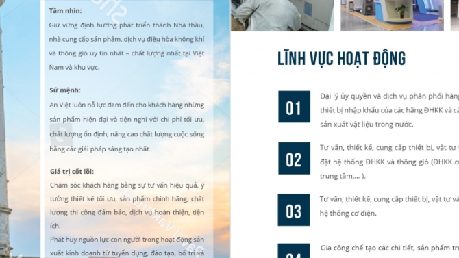 Brochure c&ocirc;ng ty An Việt