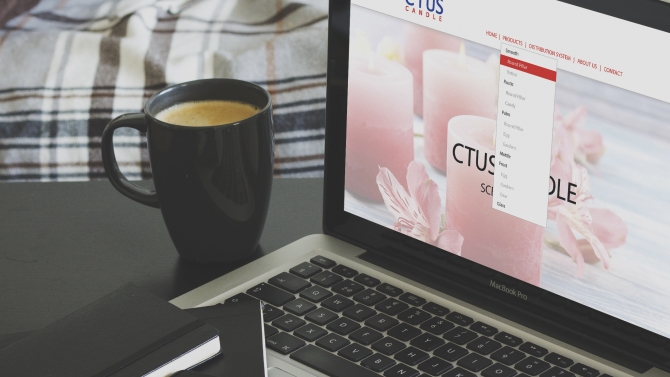 Ctus Candle Web landingpage