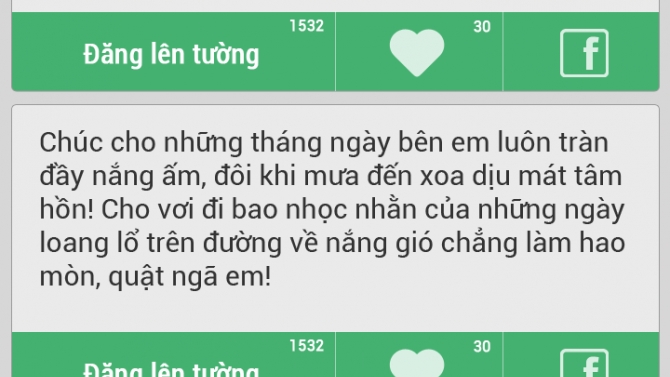 App xem những danh ng&ocirc;n v&agrave; chia sẻ l&ecirc;n mạng x&atilde; hội