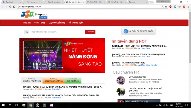 L&agrave;m web Việc l&agrave;m FPT
