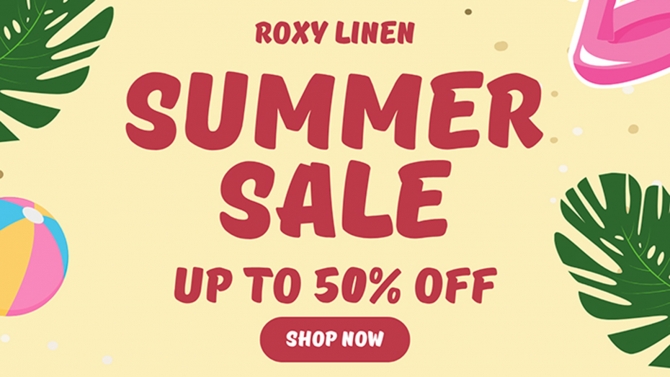 Thiết kế Poster cho Roxy Linen