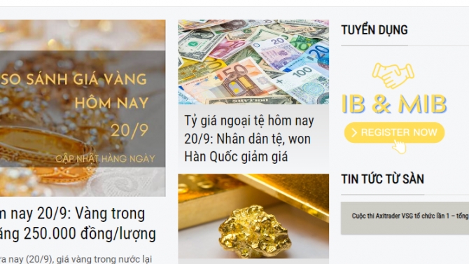 Trang tin tức thị trường t&agrave;i ch&iacute;nh