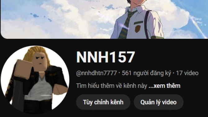 k&ecirc;nh youtube, tiktok: NNH157