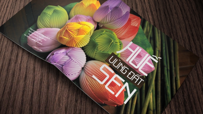 Thiết kế brochure Huế - V&ugrave;ng đất sen