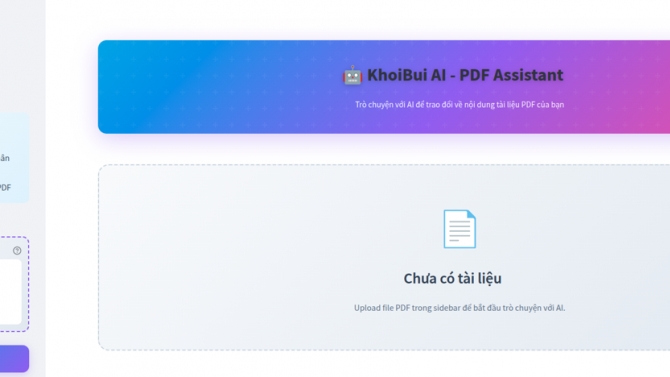 RAG Chatbot hỏi đ&aacute;p t&agrave;i liệu doanh nghiệp