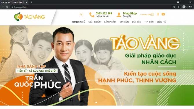 Thiết kế website T&aacute;o V&agrave;ng