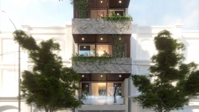 Thiết kế nh&agrave; phố