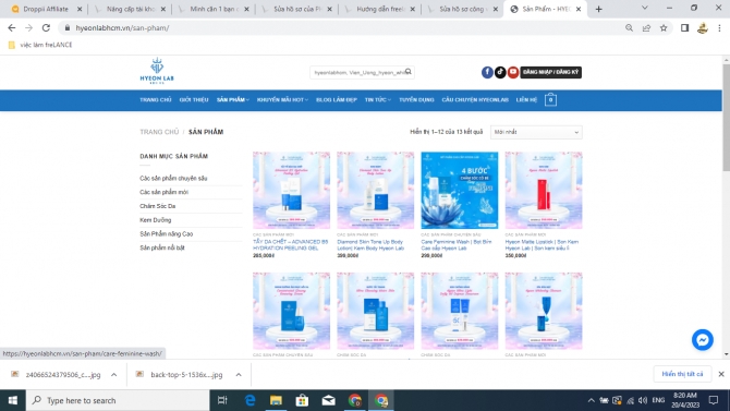 THIẾT KẾ WEBSITE HYEONLABhcm.VN