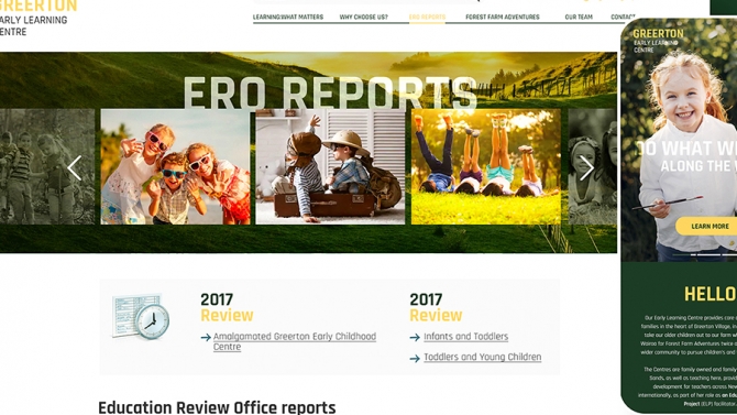 Thiết kế Website Greerton Early Learning Center