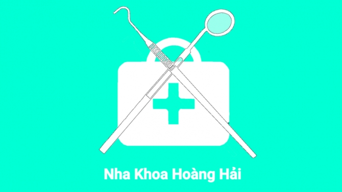Logo nha khoa Ho&agrave;ng Hải