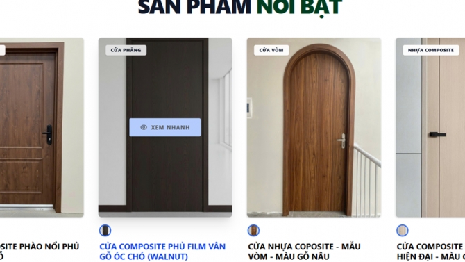 Thiết kế website CasarDoor