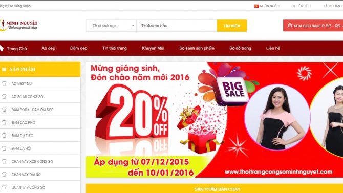 Thiết kế website b&aacute;n h&agrave;ng online