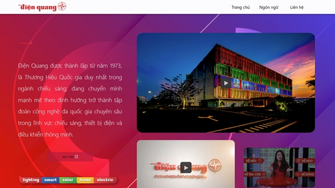 Dien Quang Landing Page