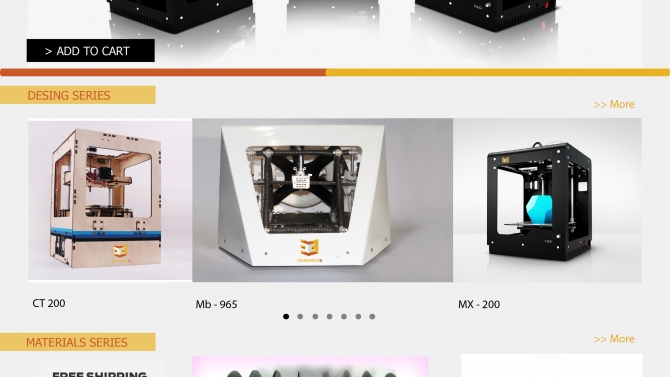 Thiết kế web m&aacute;y in 3d