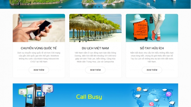 Website đa ng&ocirc;n ngữ cho kh&aacute;ch h&agrave;ng Inbound của MobiFone