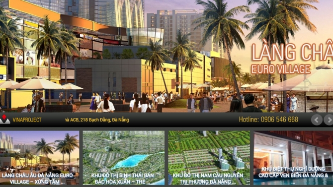 websiete bất động sản - tập đo&agrave;n Sun Group