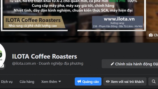 Quản l&yacute; Fanpage iLOTA COFFEE ROASTERS