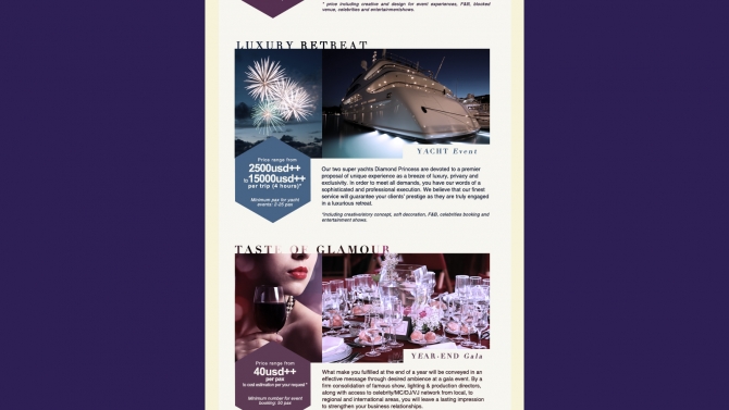 i68 luxurious service brochure