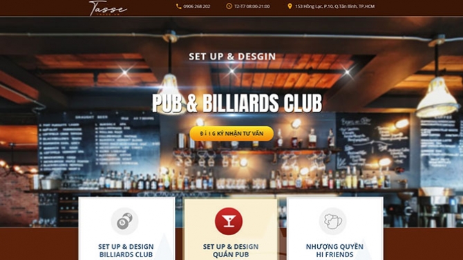 Thiết kế & Viết nội dung Landing Page Tasse.vn