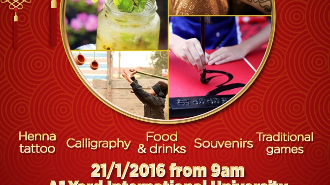 Poster Tết festival
