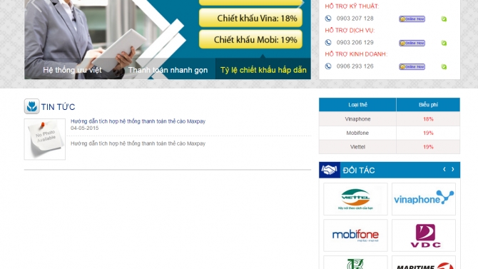 Ph&aacute;t triền Website cổng thanh to&aacute;n trực tuyến