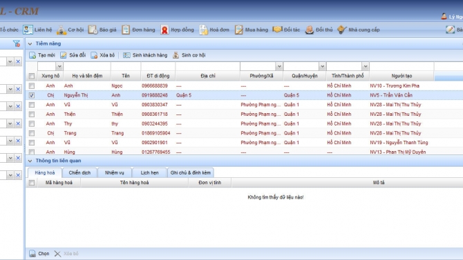 X&acirc;y dựng hệ thống CRM
