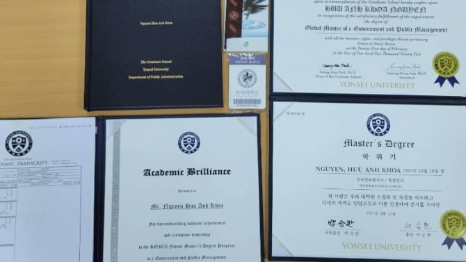 Đại học Ngoại ngữ, Thạc sĩ tại ĐH Yonsei, H&agrave;n Quốc