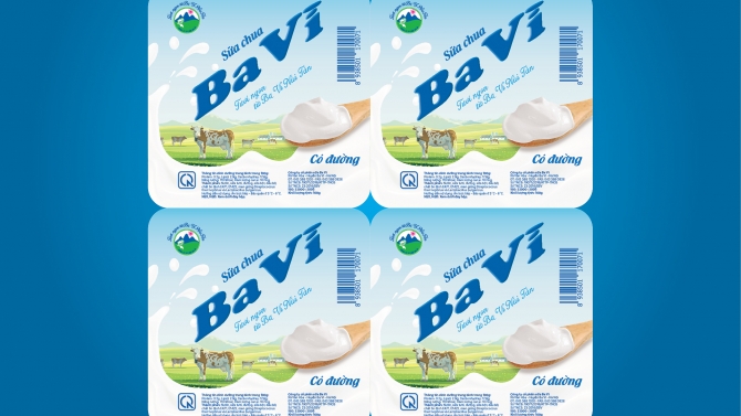 Thiết kế bao b&igrave; - Sữa chua Ba V&igrave;