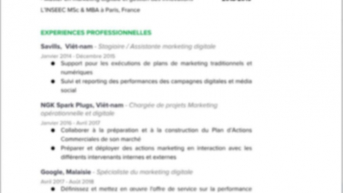 Viết Resume Cho Kh&aacute;ch H&agrave;ng C&aacute; Nh&acirc;n